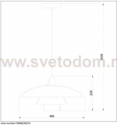 Подвесной светильник 78480/40/31 GITSY Lucide