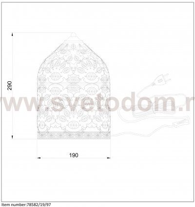Настольная лампа 78582/19/97 BYRSA Lucide