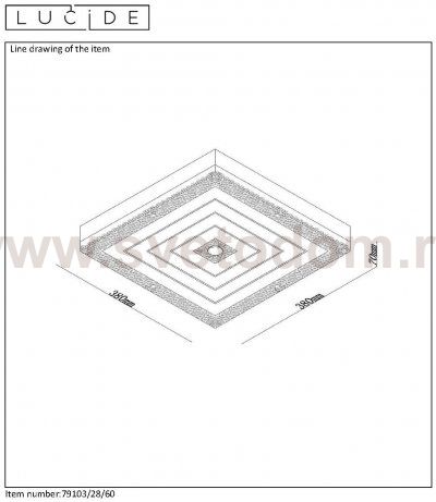 Потолочный светильник 79103/28/60 VIVI Lucide