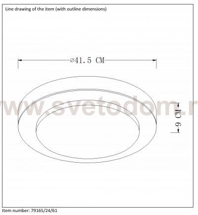 Потолочный светильник Lucide 79165/24/61 RUN