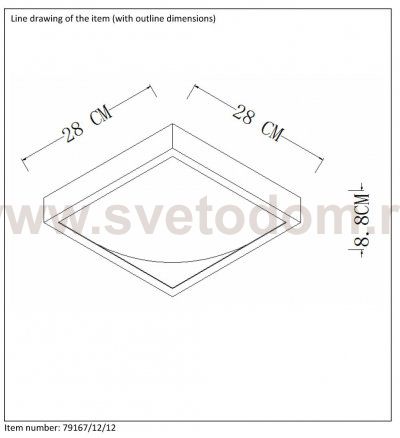 Потолочный светильник Lucide 79167/12/12 CASPER2