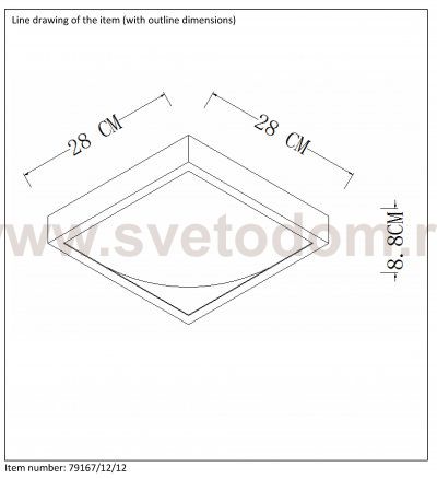 Потолочный светильник Lucide 79167/12/12 CASPER2