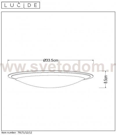 Потолочный светильник Lucide 79171/12/12 GENTLY LED