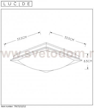 Потолочный светильник Lucide 79172/12/12 GENTLY/LED