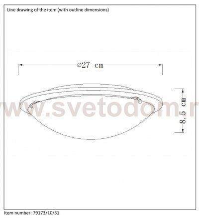 Потолочный светильник Lucide 79173/10/31 BRINK