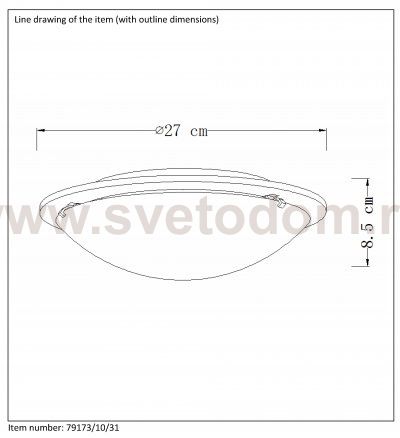 Потолочный светильник Lucide 79173/10/31 BRINK