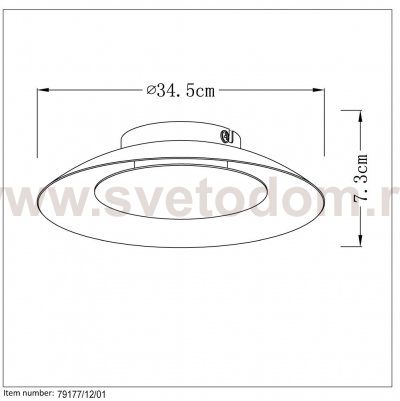 Потолочный светильник Lucide 79177/12/01 FOSKAL