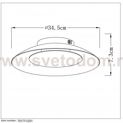 Потолочный светильник Lucide 79177/12/01 FOSKAL