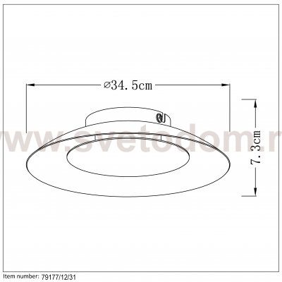 Потолочный светильник Lucide 79177/12/31 FOSKAL