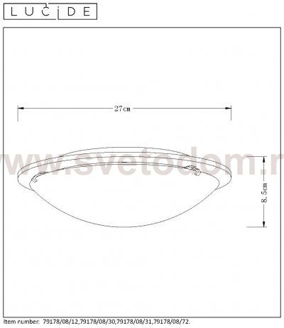 Потолочный светильник 79178/08/31 RUNE Lucide