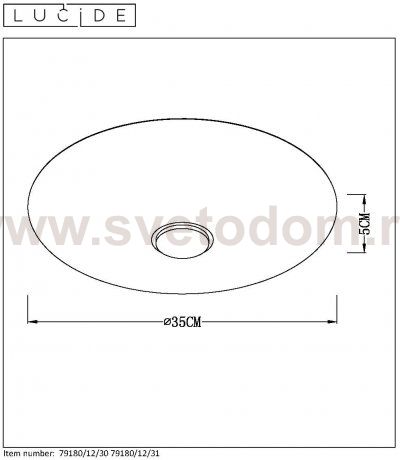 Потолочный светильник Lucide 79180/12/31