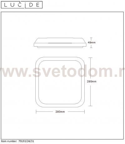 Потолочный светильник 79193/24/31 TISIS Lucide