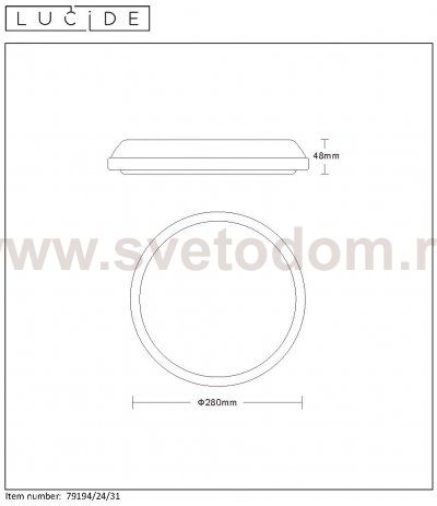Потолочный светильник 79194/24/31 TISIS Lucide
