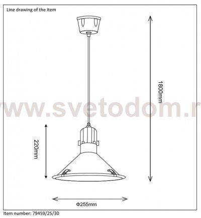 Подвесной светильник Lucide 79459/25/30 TONGA