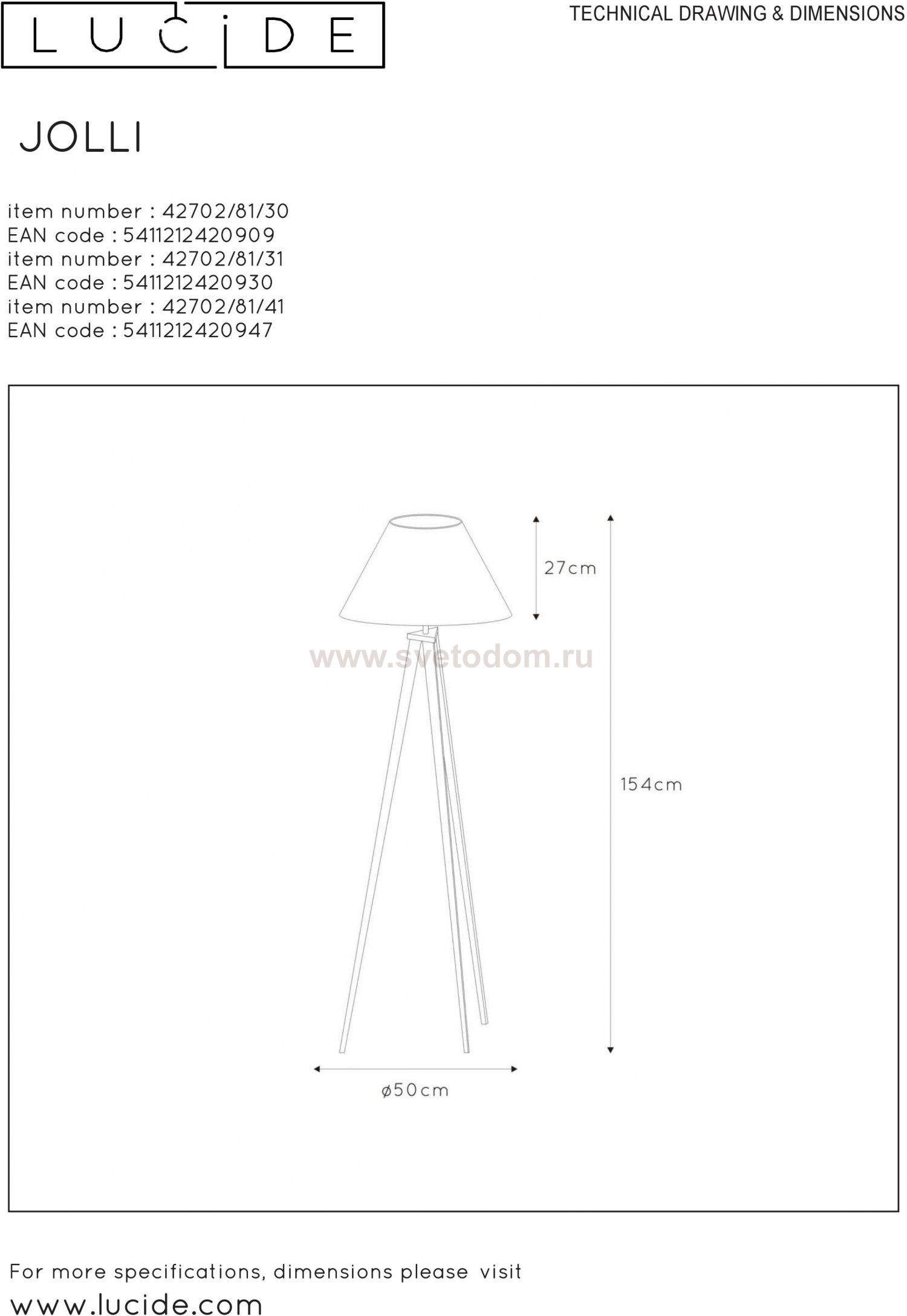 Светильник Lucide 91/42702/30