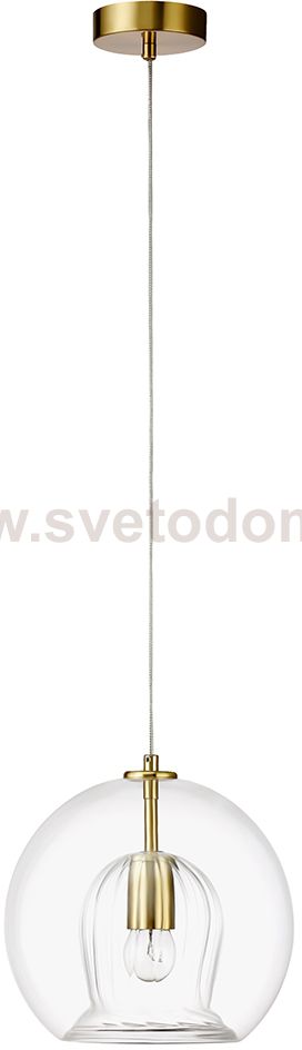 Crystal lux LUISA SP1 BRASS/TRANSPARENT