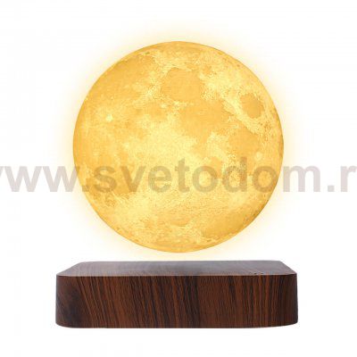 Светильник настольный Gauss 3D Луна 2W 3000K/4000K 220-240V D14см левитация LED (LV001)