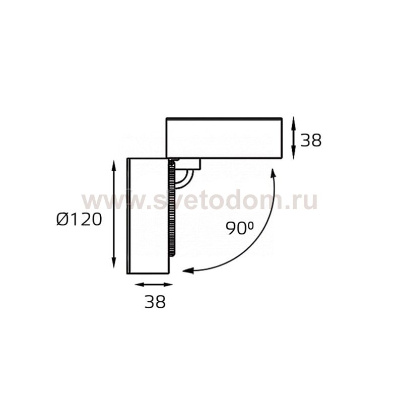 M03-0102 black светильник  потолочный Italline