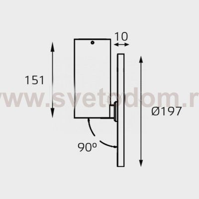 M03-097 black светильник  потолочный Italline