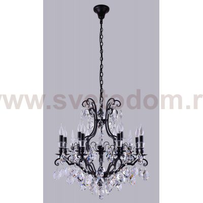 Люстра Crystal Lux MAGNIFICO SP13 BLACK/TRANSPARENT (2310/313)