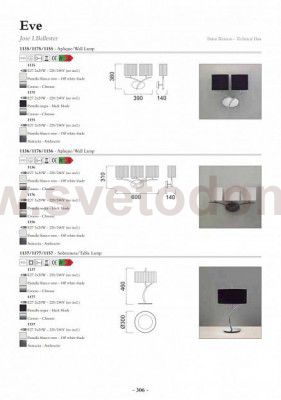 Светильник настенный бра   Mantra 1156 EVE
