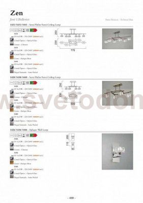 Светильник бра Mantra 9308 ZEN