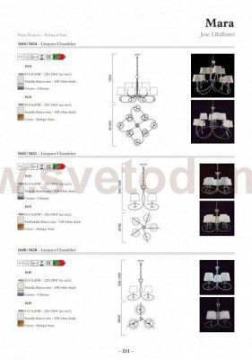 Люстра Mantra 1620 MARA