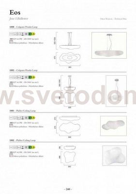 Люстра Mantra 1881 Eos