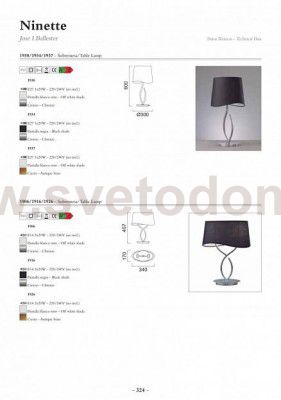 Настольная лампа Mantra 8846 NINETTE