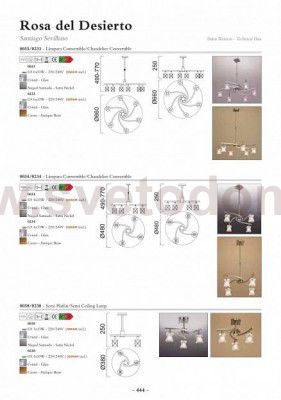 Люстра Mantra 38 ROSA DEL DESIERTO