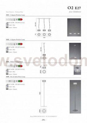 Светильник подвесной Mantra 3933 O2