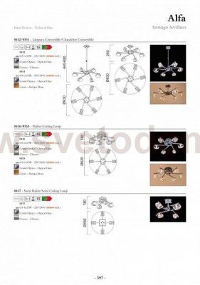 Люстра Mantra 416 ALFA