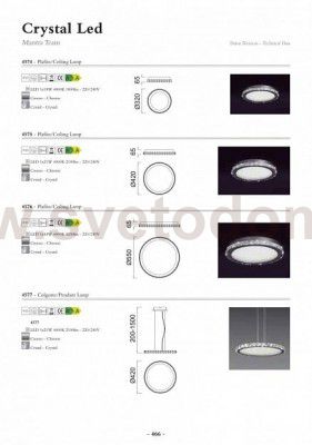 Потолочный светильник Mantra 4575 CRYSTAL