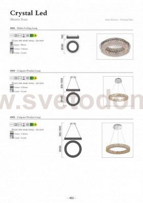 Подвесной светильник Mantra 4584 CRYSTAL