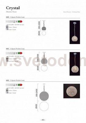 Люстра Mantra 4602 CRYSTAL