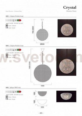 Люстра Mantra 4603 CRYSTAL