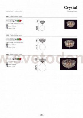 Люстра Mantra 4611 CRYSTAL