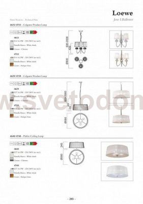 Люстра Mantra 4633 LOEWE
