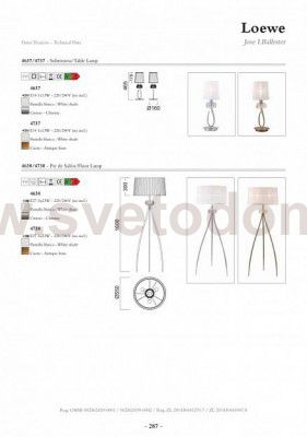 Торшер Mantra 4738 LOEWE