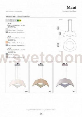 Подвесные светильники Mantra 4811 MAUI