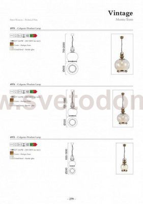 Люстра Mantra 4974 VINTAGE