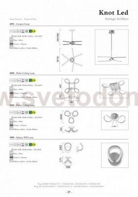 Светильник настенный бра   Mantra 4988 KNOT LED