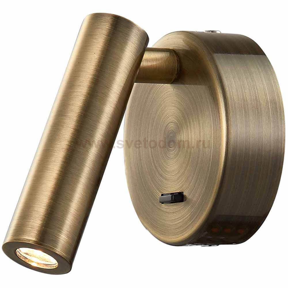 Светильник поворотный в бронзе бра Mantra 6077