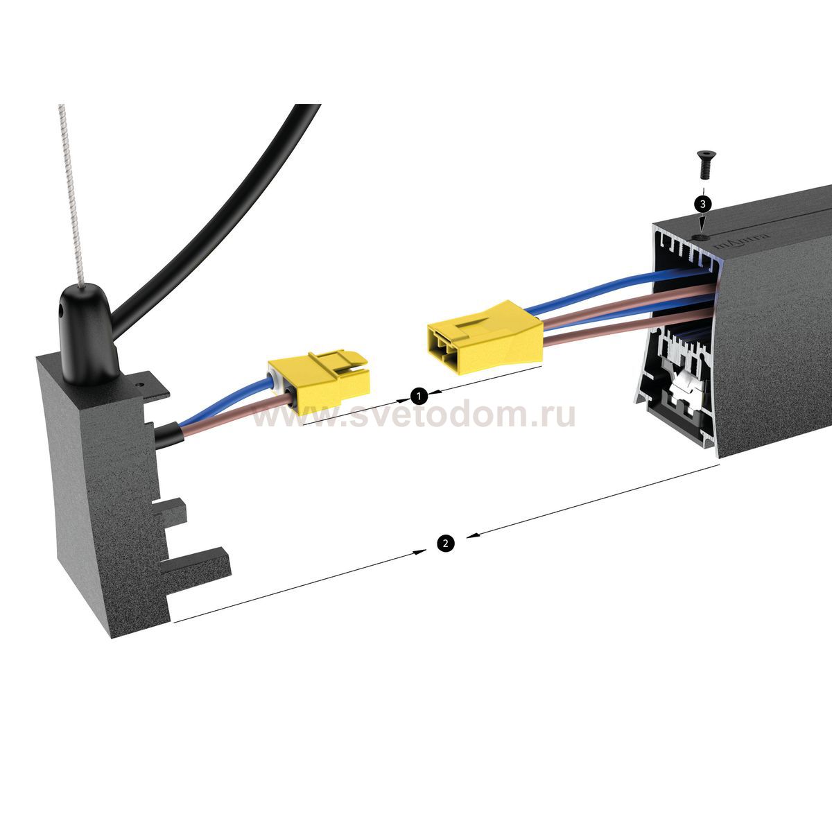 Заглушка с проводом подвесная для 7554/7555 HANOK 7557 Mantra