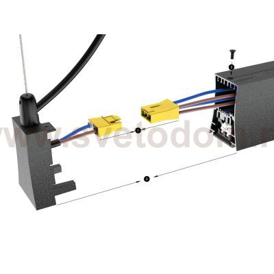 Заглушка с проводом подвесная для 7554/7555 HANOK 7557 Mantra