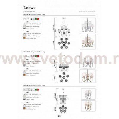 Люстра Mantra 4730 LOEWE
