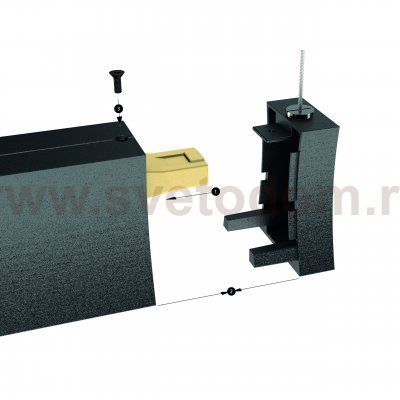 Заглушка с креплением к потолку для 7554/7555 HANOK 7556 Mantra