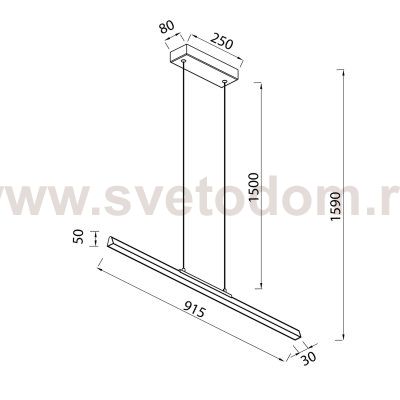 8956 Подвесной светильник LINEAL