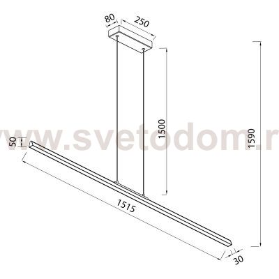 8961 Подвесной светильник LINEAL