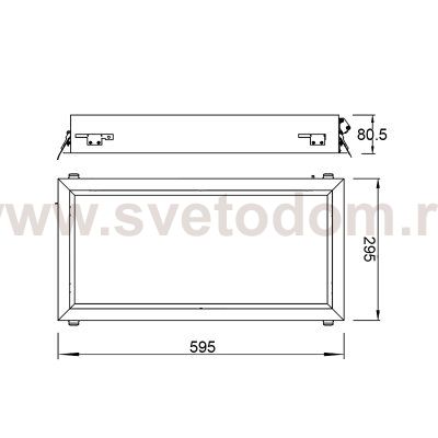 9094 Встраиваемое светодиодное окно BLUE SKY